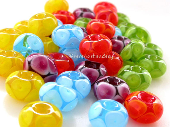 Bright Bubble Handmade Lampwork Beads