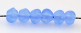 BABY BLUE NUGGET  Lampwork Glass  Beads
