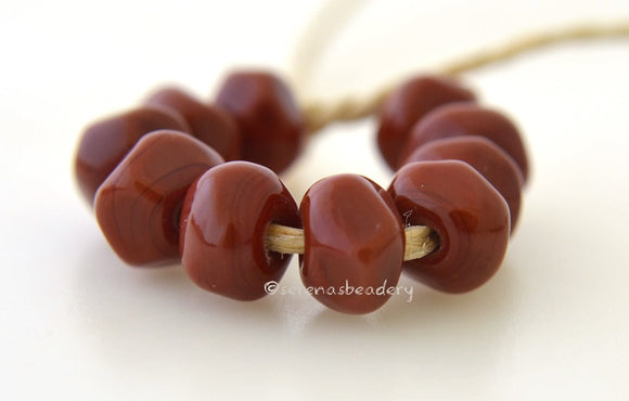 LIPSTICK RED Tiny Nugget Beads