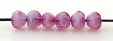 RASPBERRY CREAM NUGGET  Lampwork Glass Beads