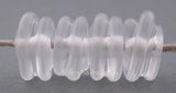 Crystal Clear Raised Spirals crystal clear beads with a raised clear spiral 6x12 mm price is per bead Glossy,Matte,Tumbled