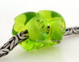 Twisted Olive Green Charm Pair A pair of transparent olive green twisted glass beads that will fit your European charm style bracelet, although the bracelet is not for sale.~~~~~~~~~~~~~~~~~~~~~~~~~~7x15 mm2 Beads5 mm hole Glossy,Matte