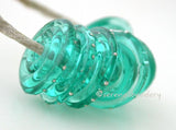 Light Teal Fine Silver Disc Transparent light teal wrapped in fine silver. 3x14mm Price is per bead. Glossy,Matte