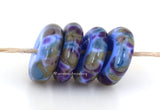 Periwinkle Wonder #2049 Size: 5x13-14 mm ~ Amount: 4 Beads ~ Hole Size: 2.5 mm~ Four matching light periwinkle blue disc-shaped beads. ~ These beads are ready to ship! Default Title