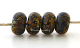 Black Raku Rondelle Black lampwork glass beads with brown raku.Bead Size: 6x11-12 or 7x13-14 mmHole Size: 2.5 mmprice is for one bead with a discount for 4 or more 11-12 mm,Glossy,13-14 mm,Glossy,11-12 mm,Matte,13-14 mm,Matte