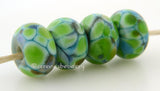 Swampland Deep turquoise blue with lots of bright green and a bit of deep olive green.Bead Size: 6x11-12 or 7x13-14 mmHole Size: 2.5 mmprice is for one bead with a discount for 4 or more 11-12 mm,Glossy,13-14 mm,Glossy,11-12 mm,Matte,13-14 mm,Matte