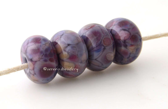 Bleeding Hearts Violet lampwork glass beads with pink, purple, cream and rose.Bead Size: 6x11-12 or 7x13-14 mmHole Size: 2.5 mmprice is for one bead with a discount for 4 or more 11-12 mm,Glossy,13-14 mm,Glossy,11-12 mm,Matte,13-14 mm,Matte