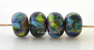 Winding Ways Dark purple lampwork glass beads with blue, dark green, lime green, and teal.Bead Size: 6x11-12 or 7x13-14 mmHole Size: 2.5 mmprice is for one bead with a discount for 4 or more 11-12 mm,Glossy,13-14 mm,Glossy,11-12 mm,Matte,13-14 mm,Matte