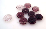 Amethyst Ombre Wavy Discs #1703 Size: 3x14 mm ~ Hole Size: 2.5 mm~ A set of 10 transparent amethyst wavy disk beads in pairs. These range from pale amethyst to deep amethyst.. ~ These beads are ready to ship. Default Title