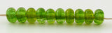 Lemon Lime Sparkle Spacers #1786 Size: 6x10 mm ~ Amount: 10 beads ~ Hole Size: 2.5 mm~ An out of production color that is loaded with glitter. Glossy finish. ~ These beads are ready to ship. Default Title