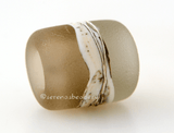 Sepia Gray Silvered Ivory Tube Big Hole Bead sepia and transparent grey with fine silver and silvered ivory european charm style bead13x11 mmprice is per bead Glossy,Matte