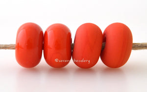 Caboose Color Notes: An opaque red. Available shapes and sizes:Round Bead Shapes: Available to order 8 to 15 mm with hole sizes ranging from 1.5 to 5 mm. See drop down menu for the exact options. Shown here in 8, 9 and 10 mm with both a 2.5 mm and 1.5 mm hole. 4 and 5 mm holes will fit European Charm style jewelry.Also available in a wavy disk or bead cap:. Pressed bead shapes:Lentil - 12x13 mm in size with a 1.5mm hole.: Pillow 13 mm square with a 1.5 mm hole.: Tab: Default Title