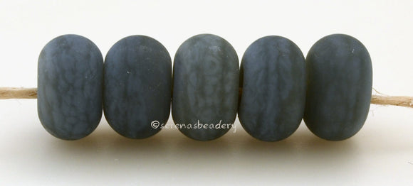French Gray Matte Spacers #1949 5 French Gray spacers - 5x10 mm with a 2.5 mm hole, matte finish. This handmade bead set is ready to ship! Default Title