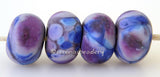 Purple Penumbra LTD New violet lampwork glass beads with blue and purple frit. Bead Size: 6x12 mm Hole Size: 2.5 mm   Glossy,Matte