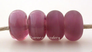 Mystic Violet Color Notes: Mystic colors have a wonderful almost vintage givre look to them. There is a streak of opaque color within the transparent color. 5x10 mm Available shapes and sizes:Round Bead Shapes: Available to order 8 to 15 mm with hole sizes ranging from 1.5 to 5 mm. See drop down menu for the exact options. Shown here in 8, 9 and 10 mm with both a 2.5 mm and 1.5 mm hole. 4 and 5 mm holes will fit European Charm style jewelry.Also available in a wavy disk or bead cap:. Pressed bead shapes:Len