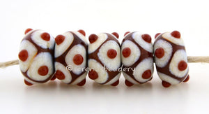 Brown and Ivory Raised Dots light brown beads with ivory offset dots and light brown mini dots 6x12 mm price is per bead Glossy,12mm,Glossy,13mm,Glossy,14mm,Glossy,15mm,Glossy,16mm,Glossy,17mm,Matte,12mm,Matte,13mm,Matte,14mm,Matte,15mm,Matte,16mm,Matte,17mm