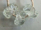 Crystal Clear Woven crystal clear woven beads the woven beads are a very intricate and unique design with lots of texture 7x13 mm Glossy,Matte