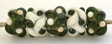 Olive and Ivory Woven a pair of olive and ivory woven beads the woven beads are a very intricate and unique design with lots of texture 7x13 mm also available in reverse Glossy,No,Glossy,Yes,Matte,No,Matte,Yes