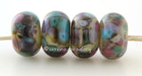 Chalk World Neutral lampwork glass beads with blue, pink, and green frit. Bead Size: 6x12 mm Hole Size: 2.5 mm price is for one bead with a discount for 4 or more 11-12 mm,Glossy,13-14 mm,Glossy,11-12 mm,Matte,13-14 mm,Matte