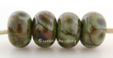 Olive Groves Olive green lampwork glass beads with green, brown, and rust frit.Bead Size: 6x11-12 or 7x13-14 mmHole Size: 2.5 mmprice is for one bead with a discount for 4 or more 11-12 mm,Glossy,13-14 mm,Glossy,11-12 mm,Matte,13-14 mm,Matte