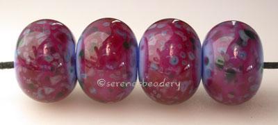 Periwinkle Pink Monet Periwinkle and pink monet rounds.   Bead Size: 6x12 mm Hole Size: 1.5 mm price is for one bead with a discount for 4 or more 11-12 mm,Glossy,11-12 mm,Matte