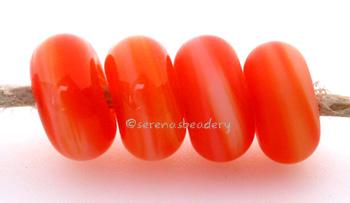 Orange Marmalade Color Notes: an oddlot color that is no longer in production - once its gone, there will be no more 5x10 mm Available shapes and sizes:Round Bead Shapes: Available to order 8 to 15 mm with hole sizes ranging from 1.5 to 5 mm. See drop down menu for the exact options. Shown here in 8, 9 and 10 mm with both a 2.5 mm and 1.5 mm hole. 4 and 5 mm holes will fit European Charm style jewelry.Also available in a wavy disk or bead cap:. Pressed bead shapes:Lentil - 12x13 mm in size with a 1.5mm hole