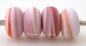 Sunset Color Notes: streaky orange pink and white 5x10 mm Available shapes and sizes:Round Bead Shapes: Available to order 8 to 15 mm with hole sizes ranging from 1.5 to 5 mm. See drop down menu for the exact options. Shown here in 8, 9 and 10 mm with both a 2.5 mm and 1.5 mm hole. 4 and 5 mm holes will fit European Charm style jewelry.Also available in a wavy disk or bead cap:. Pressed bead shapes:Lentil - 12x13 mm in size with a 1.5mm hole.: Pillow 13 mm square with a 1.5 mm hole.: Tab: Default Title