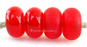 Red Carrot Sparkle Color Notes: an oddlot color that is no longer in production - once its gone, there will be no more 5x10 mm Available shapes and sizes:Round Bead Shapes: Available to order 8 to 15 mm with hole sizes ranging from 1.5 to 5 mm. See drop down menu for the exact options. Shown here in 8, 9 and 10 mm with both a 2.5 mm and 1.5 mm hole. 4 and 5 mm holes will fit European Charm style jewelry.Also available in a wavy disk or bead cap:. Pressed bead shapes:Lentil - 12x13 mm in size with a 1.5mm ho
