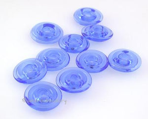 Dark Blue Wavy Disk Spacer  10 wavy disks in dark blue2 sizes available: 11-12 mm with 1.5 mm hole or 13-14 mm with 2.5 mm holeprice is per 10 disks 11-12 mm 1.5 mm hole,12-13 mm 2.5 mm hole