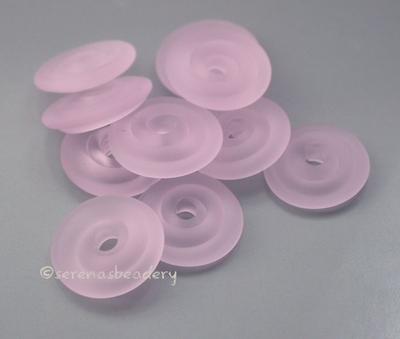 Rose Quartz Matte Wavy Disk Spacer  10 wavy disks in rose quartz in a matte finish2 sizes available: 11-12 mm with 1.5 mm hole or 13-14 mm with 2.5 mm holeprice is per 10 disks 11-12 mm 1.5 mm hole,12-13 mm 2.5 mm hole