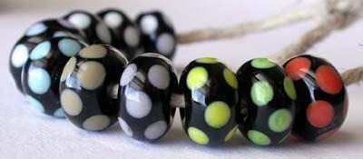 Black and Colored Dice Dots one black bead in a dice dot pattern available in the color of your choice 6x11mm   sage, light gray, lavender, light ivory, uranium yellow, and white   coral, pea green, bright acid yellow, copper green, and sky blue Glossy,1204 White,Glossy,1210 Avocado,Glossy,1212 Pea Green,Glossy,1213 Mint Green,Glossy,1214 Nile Green,Glossy,1216 Grass Green,Glossy,1218 Petroleum Green,Glossy,1219 Copper Green,Glossy,1220 Periwinkle,Glossy,1222 Dark Periwinkle,Glossy,1232 Light Turquoise,Gl