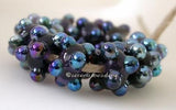 Purple Psyche Raised Dots Light violet purple with raised psyche luster dot beads 6x12 mm price is per bead Default Title