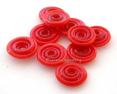 Orange Wavy Disk Spacer 10 wavy disks in orange2 sizes available: 11-12 mm with 1.5 mm hole or 13-14 mm with 2.5 mm holeprice is per 10 disks 11-12 mm 1.5 mm hole,12-13 mm 2.5 mm hole
