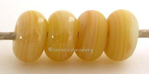 Buttered Popcorn Special Production Color Notes: an oddlot color that is no longer in production - once its gone, there will be no more 5x10 mm Available shapes and sizes:Round Bead Shapes: Available to order 8 to 15 mm with hole sizes ranging from 1.5 to 5 mm. See drop down menu for the exact options. Shown here in 8, 9 and 10 mm with both a 2.5 mm and 1.5 mm hole. 4 and 5 mm holes will fit European Charm style jewelry.Also available in a wavy disk or bead cap:. Pressed bead shapes:Lentil - 12x13 mm in siz