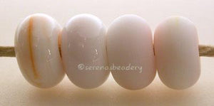 Strawberry Shake Color Notes: wisps of pinkish red on white 5x10 mm Available shapes and sizes:Round Bead Shapes: Available to order 8 to 15 mm with hole sizes ranging from 1.5 to 5 mm. See drop down menu for the exact options. Shown here in 8, 9 and 10 mm with both a 2.5 mm and 1.5 mm hole. 4 and 5 mm holes will fit European Charm style jewelry.Also available in a wavy disk or bead cap:. Pressed bead shapes:Lentil - 12x13 mm in size with a 1.5mm hole.: Pillow 13 mm square with a 1.5 mm hole.: Tab: Default 