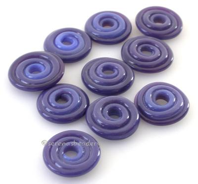 Gold Purple Wavy Disk Spacer 10 wavy disks in royal gold purple2 sizes available: 11-12 mm with 1.5 mm hole or 13-14 mm with 2.5 mm holeprice is per 10 disks 11-12 mm 1.5 mm hole,12-13 mm 2.5 mm hole