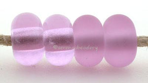 Lavender Blush Tint Color Notes: an oddlot color that is no longer in production - once its gone, there will be no more 5x10 mm Available shapes and sizes:Round Bead Shapes: Available to order 8 to 15 mm with hole sizes ranging from 1.5 to 5 mm. See drop down menu for the exact options. Shown here in 8, 9 and 10 mm with both a 2.5 mm and 1.5 mm hole. 4 and 5 mm holes will fit European Charm style jewelry.Also available in a wavy disk or bead cap:. Pressed bead shapes:Lentil - 12x13 mm in size with a 1.5mm h