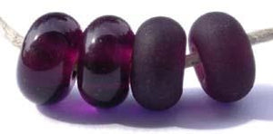 Dark Amethyst Color Notes: transparent dark amethyst 5x10 mm Available shapes and sizes:Round Bead Shapes: Available to order 8 to 15 mm with hole sizes ranging from 1.5 to 5 mm. See drop down menu for the exact options. Shown here in 8, 9 and 10 mm with both a 2.5 mm and 1.5 mm hole. 4 and 5 mm holes will fit European Charm style jewelry.Also available in a wavy disk or bead cap:. Pressed bead shapes:Lentil - 12x13 mm in size with a 1.5mm hole.: Pillow 13 mm square with a 1.5 mm hole.: Tab: Default Title