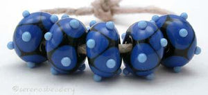 Black and Cobalt and Periwinkle Dots black beads with cobalt offset dots and periwinkle offset dots 6x12 mm price is per bead Glossy,12mm,Glossy,13mm,Glossy,14mm,Glossy,15mm,Glossy,16mm,Glossy,17mm,Matte,12mm,Matte,13mm,Matte,14mm,Matte,15mm,Matte,16mm,Matte,17mm