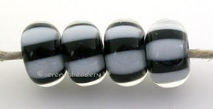 Black White Cased Stripe a cased black bead with white stripes6x11 mmprice is per bead Default Title