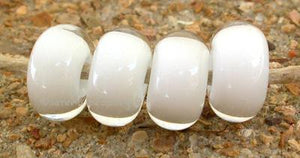 Clear White Heart crystal clear with a white heart6x12 mmprice is per bead Glossy,Matte