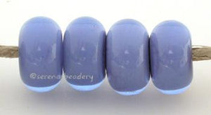 Lovely Lavender a lavender base cased in blue6x12 mmprice is per bead Glossy,Matte