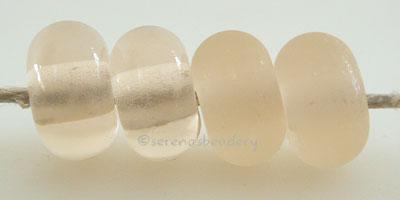 Apricot Tint Color Notes: an oddlot color that is no longer in production - once its gone, there will be no more 5x10 mm Available shapes and sizes:Round Bead Shapes: Available to order 8 to 15 mm with hole sizes ranging from 1.5 to 5 mm. See drop down menu for the exact options. Shown here in 8, 9 and 10 mm with both a 2.5 mm and 1.5 mm hole. 4 and 5 mm holes will fit European Charm style jewelry.Also available in a wavy disk or bead cap:. Pressed bead shapes:Lentil - 12x13 mm in size with a 1.5mm hole.: P