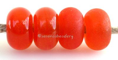 Tangerine Sparkle Color Notes: an oddlot color that is no longer in production - once its gone, there will be no more 5x10 mm Available shapes and sizes:Round Bead Shapes: Available to order 8 to 15 mm with hole sizes ranging from 1.5 to 5 mm. See drop down menu for the exact options. Shown here in 8, 9 and 10 mm with both a 2.5 mm and 1.5 mm hole. 4 and 5 mm holes will fit European Charm style jewelry.Also available in a wavy disk or bead cap:. Pressed bead shapes:Lentil - 12x13 mm in size with a 1.5mm hol