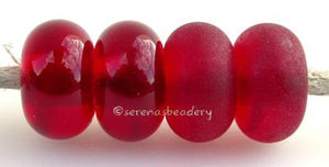 Red Candy Apple Color Notes: an oddlot color that is no longer in production - once its gone, there will be no more 5x10 mm Available shapes and sizes:Round Bead Shapes: Available to order 8 to 15 mm with hole sizes ranging from 1.5 to 5 mm. See drop down menu for the exact options. Shown here in 8, 9 and 10 mm with both a 2.5 mm and 1.5 mm hole. 4 and 5 mm holes will fit European Charm style jewelry.Also available in a wavy disk or bead cap:. Pressed bead shapes:Lentil - 12x13 mm in size with a 1.5mm hole.