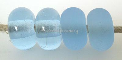 Reactive Silver Blue Tint Color Notes: an oddlot color that is no longer in production - once its gone, there will be no more 5x10 mm Available shapes and sizes:Round Bead Shapes: Available to order 8 to 15 mm with hole sizes ranging from 1.5 to 5 mm. See drop down menu for the exact options. Shown here in 8, 9 and 10 mm with both a 2.5 mm and 1.5 mm hole. 4 and 5 mm holes will fit European Charm style jewelry.Also available in a wavy disk or bead cap:. Pressed bead shapes:Lentil - 12x13 mm in size with a 1